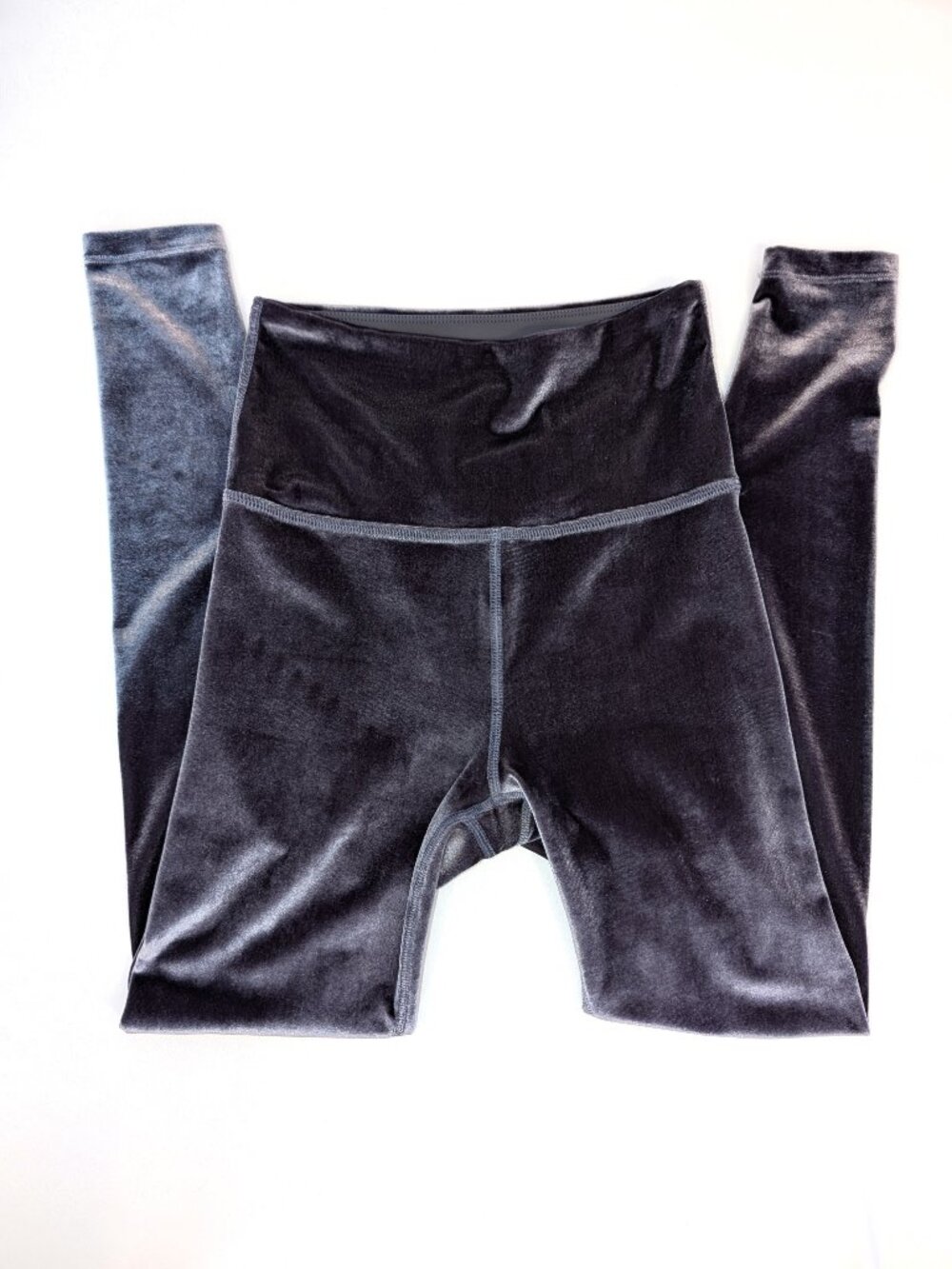 Beyond Yoga | Velvet Motion High Waisted Midi Legging Deep Amethyst | Size XS - Picture 8 of 9